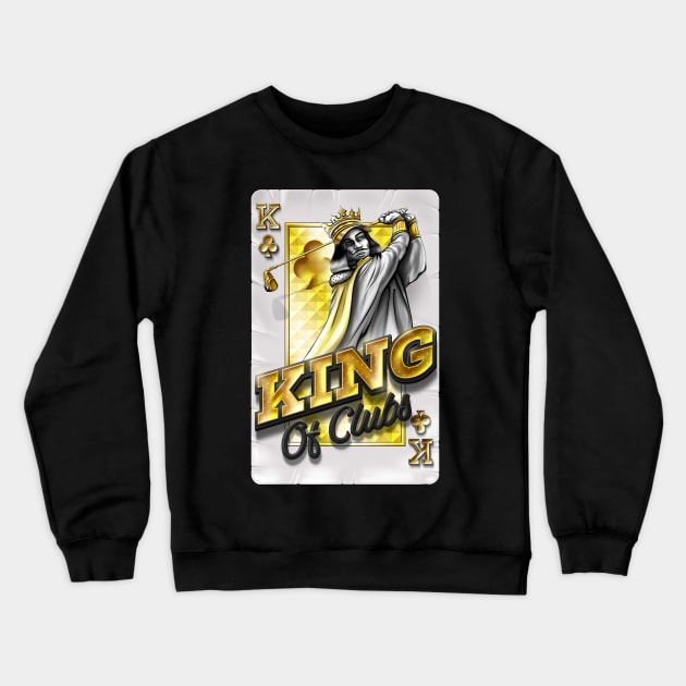 King of Clubs Crewneck Sweatshirt by MarceloSchultz